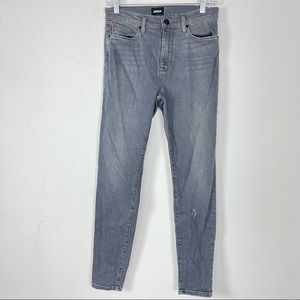 Hudson Jeans Blair High Rise Skinny Ankle Gray Victorious‎ Wash